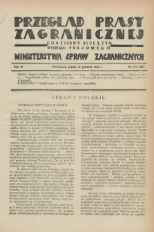 Przegląd Prasy Zagranicznej : codzienny biuletyn Wydziału Prasowego Ministerstwa Spraw Zagranicznych. R.3, nr 194 (21 grudnia 1928) = nr 293