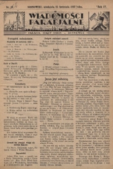 Wiadomości Parafjalne : dodatek do tygodników „Niedziela” i „Przewodnika Katolickiego”. 1937, nr 14