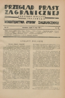 Przegląd Prasy Zagranicznej : codzienny biuletyn Wydziału Prasowego Ministerstwa Spraw Zagranicznych. R.4, nr 122 (31 maja 1929)