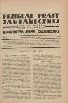 Przegląd Prasy Zagranicznej : codzienny biuletyn Wydziału Prasowego Ministerstwa Spraw Zagranicznych. R.4, nr 133 (19 czerwca 1929)