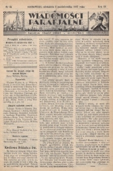 Wiadomości Parafjalne : dodatek do tygodników „Niedziela” i „Przewodnika Katolickiego”. 1937, nr 34