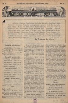 Wiadomości Parafjalne : dodatek do tygodników „Niedziela” i „Przewodnika Katolickiego”. 1936, nr 1