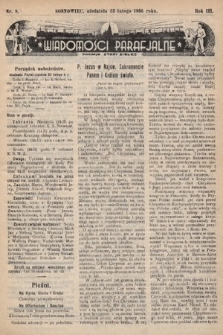 Wiadomości Parafjalne : dodatek do tygodników „Niedziela” i „Przewodnika Katolickiego”. 1936, nr 8