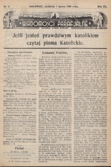 Wiadomości Parafjalne : dodatek do tygodników „Niedziela” i „Przewodnika Katolickiego”. 1936, nr 9