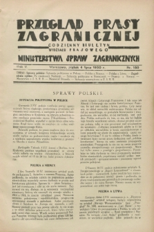 Przegląd Prasy Zagranicznej : codzienny biuletyn Wydziału Prasowego Ministerstwa Spraw Zagranicznych. R.5, nr 150 (4 lipca 1930)