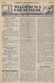 Wiadomości Parafjalne : dodatek do tygodników „Niedziela” i „Przewodnika Katolickiego”. 1936, nr 27