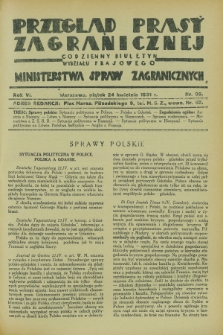 Przegląd Prasy Zagranicznej : codzienny biuletyn Wydziału Prasowego Ministerstwa Spraw Zagranicznych. R.6, nr 93 (24 kwietnia 1931)