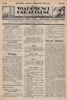 Wiadomości Parafjalne : dodatek do tygodników „Niedziela” i „Przewodnika Katolickiego”. 1936, nr 36