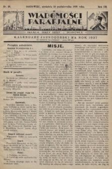 Wiadomości Parafjalne : dodatek do tygodników „Niedziela” i „Przewodnika Katolickiego”. 1936, nr 38