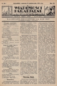 Wiadomości Parafjalne : dodatek do tygodników „Niedziela” i „Przewodnika Katolickiego”. 1936, nr 39