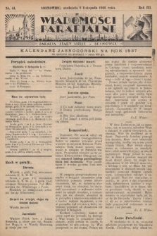 Wiadomości Parafjalne : dodatek do tygodników „Niedziela” i „Przewodnika Katolickiego”. 1936, nr 41