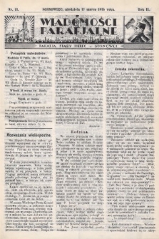 Wiadomości Parafjalne : dodatek do tygodników „Niedziela” i „Przewodnika Katolickiego”. 1935, nr 11