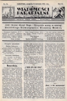 Wiadomości Parafjalne : dodatek do tygodników „Niedziela” i „Przewodnika Katolickiego”. 1935, nr 16