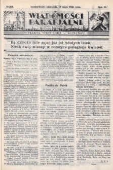 Wiadomości Parafjalne : dodatek do tygodników „Niedziela” i „Przewodnika Katolickiego”. 1935, nr 19