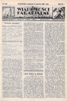 Wiadomości Parafjalne : dodatek do tygodników „Niedziela” i „Przewodnika Katolickiego”. 1935, nr 23