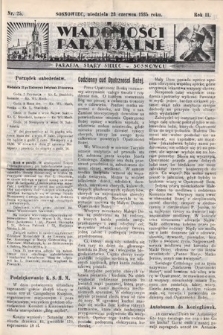 Wiadomości Parafjalne : dodatek do tygodników „Niedziela” i „Przewodnika Katolickiego”. 1935, nr 25