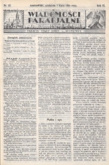 Wiadomości Parafjalne : dodatek do tygodników „Niedziela” i „Przewodnika Katolickiego”. 1935, nr 27