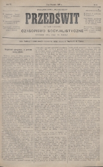 Przedświt = L'Aurore : czasopismo socyjalistyczne : wydawnictwo „Walki Klas”. R. 6, 1887, nr 2