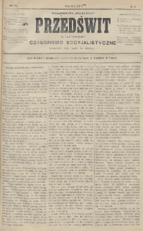 Przedświt = L'Aurore : czasopismo socyjalistyczne : wydawnictwo „Walki Klas”. R. 6, 1887, nr 10