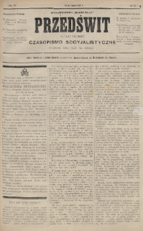 Przedświt = L'Aurore : czasopismo socyjalistyczne : wydawnictwo „Walki Klas”. R. 6, 1887, nr 13
