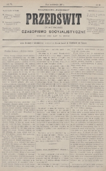 Przedświt = L'Aurore : czasopismo socyjalistyczne : wydawnictwo „Walki Klas”. R. 6, 1887, nr 20