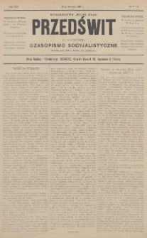Przedświt = L'Aurore : czasopismo socyjalistyczne : wydawnictwo „Walki Klas”. R. 8, 1889, nr 7-8