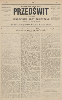 Przedświt = L'Aurore : czasopismo socyjalistyczne : wydawnictwo „Walki Klas”. R. 9, 1890, nr 2