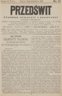 Przedświt : tygodnik społeczny i polityczny. Seria 2, T. 1, 1891, nr 10