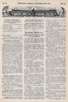 Wiadomości Parafjalne : dodatek do tygodników „Niedziela” i „Przewodnika Katolickiego”. 1935, nr 39