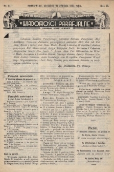 Wiadomości Parafjalne : dodatek do tygodników „Niedziela” i „Przewodnika Katolickiego”. 1935, nr 51