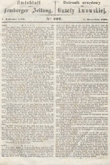 Amtsblatt zur Lemberger Zeitung = Dziennik Urzędowy do Gazety Lwowskiej. 1860, nr 202