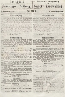 Amtsblatt zur Lemberger Zeitung = Dziennik Urzędowy do Gazety Lwowskiej. 1860, nr 207