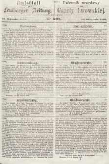 Amtsblatt zur Lemberger Zeitung = Dziennik Urzędowy do Gazety Lwowskiej. 1860, nr 208