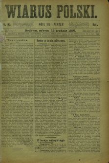 Wiarus Polski. R.1, nr 143 (12 grudnia 1891)