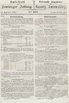 Amtsblatt zur Lemberger Zeitung = Dziennik Urzędowy do Gazety Lwowskiej. 1860, nr 212