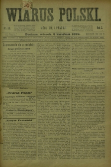 Wiarus Polski. R.2, nr 38 (5 kwietnia 1892)