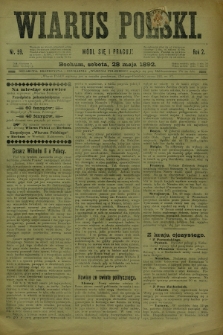 Wiarus Polski. R.2, nr 59 (28 maja 1892)
