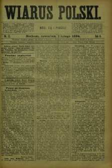 Wiarus Polski. R.4, nr 13 (1 lutego 1894)