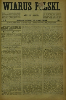 Wiarus Polski. R.4, nr 16 (10 lutego 1894)