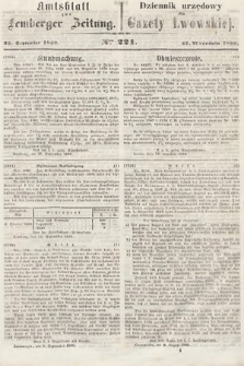 Amtsblatt zur Lemberger Zeitung = Dziennik Urzędowy do Gazety Lwowskiej. 1860, nr 221
