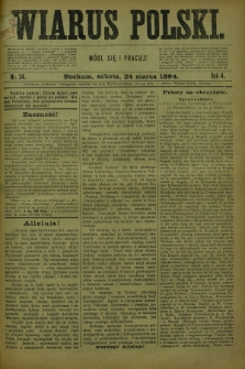 Wiarus Polski. R.4, nr 34 (24 marca 1894)