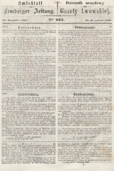 Amtsblatt zur Lemberger Zeitung = Dziennik Urzędowy do Gazety Lwowskiej. 1860, nr 223