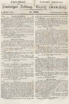 Amtsblatt zur Lemberger Zeitung = Dziennik Urzędowy do Gazety Lwowskiej. 1860, nr 225