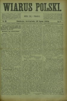 Wiarus Polski. R.4, nr 82 (19 lipca 1894)