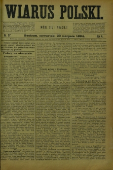 Wiarus Polski. R.4, nr 97 (23 sierpnia 1894)