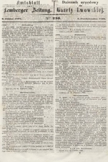 Amtsblatt zur Lemberger Zeitung = Dziennik Urzędowy do Gazety Lwowskiej. 1860, nr 230