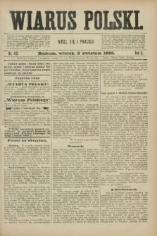 Wiarus Polski. R.5, nr 40 (2 kwietnia 1895)