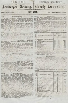 Amtsblatt zur Lemberger Zeitung = Dziennik Urzędowy do Gazety Lwowskiej. 1860, nr 237