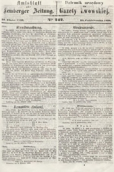 Amtsblatt zur Lemberger Zeitung = Dziennik Urzędowy do Gazety Lwowskiej. 1860, nr 242