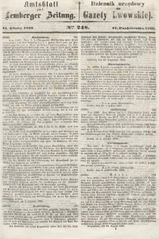 Amtsblatt zur Lemberger Zeitung = Dziennik Urzędowy do Gazety Lwowskiej. 1860, nr 248